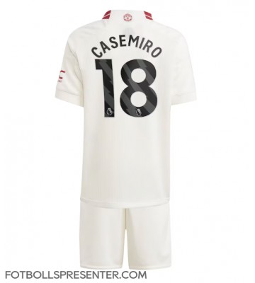 Manchester United Casemiro #18 Tredje tröja Barn 2023-24 Kortärmad (+ korta byxor)